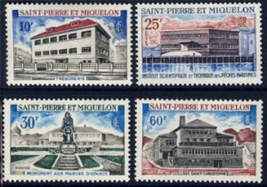 Scott #385-8 Buildings MNH