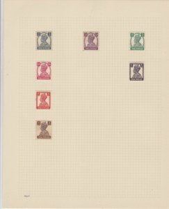 india states british india stamps on 2 album page ref 13418