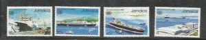 JAMAICA - 1983 - Int. Maritime Org., 25th Anniv - Perf 4v Set -Mint Never Hinged