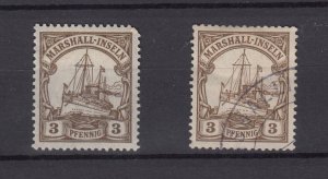 Marshall Islands 1901 3pf Yacht (2) MH/VFU BP8898