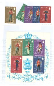 Antigua #283-287/287a Mint (NH) Single (Complete Set) (Military)