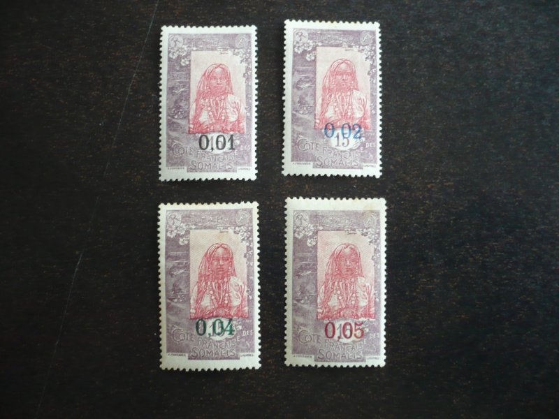 Stamps - Somali Coast - Scott# 121-124 - Mint Hinged Set of 4 Stamps