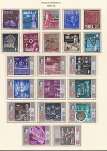 Malta # 312-33-, Pictorial Issues, Mint LH, 1/3 Cat.