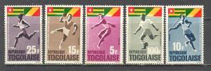 TOGO Sc# 525 - 528 + C46 MNH FVF Set5 African Games & Flag