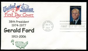 4199 US 41c Gerald R Ford SA FDC,  Artopages cachet