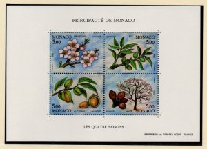 Monaco c 1852 1993 Almond Tree in 4 Seasons stamp sheet mint NH