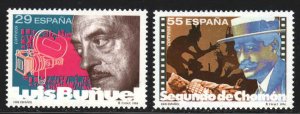 Spain #2757-58 ~ Cplt Set of 2  ~ Film Industry ~ Unused, LHM  (1994)