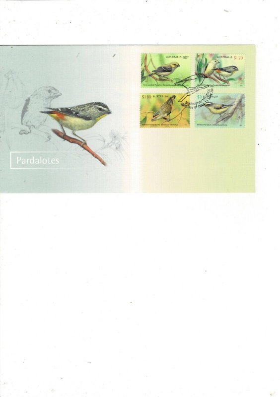 AUSTRALIA  2013 PARDALOTES  FDC