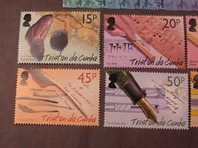 TRISTAN da CUNHA # 740-746 -MINT/NH-COMPLETE SET + SOUVENIR SHEET---2004