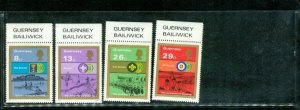 Guernsey Scouting , 4 stamps Lot 2