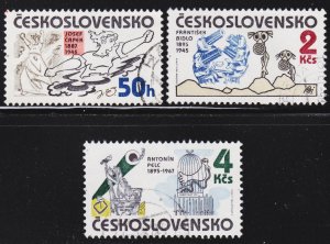 Czechoslovakia Scott 2564-66 complete set VF CTO.