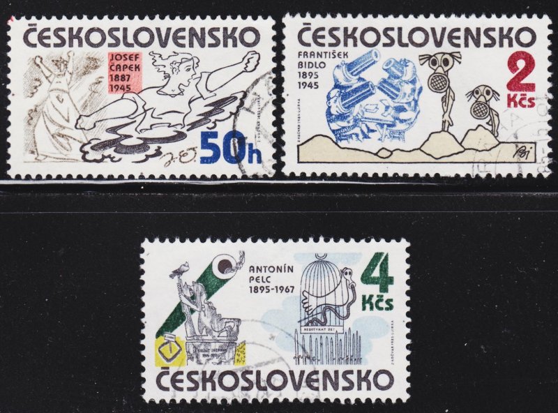 Czechoslovakia Scott 2564-66 complete set VF CTO.