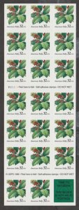 U.S. Scott #3177a Holly Christmas Stamp - Mint NH Booklet