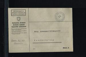 Switserland Army postal service - Feldpost  - Stabskp. Geb. Füs. Bat. 34 [FX...