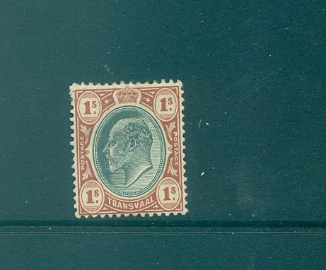 Transvaal - Sc# 275. 1904 Edward VII 1sh. Mint H. $15.00.