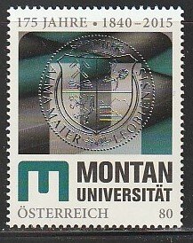 2015 Austria - Sc 2581 - MNH VF - 1 single - University of Leoben