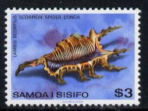 SAMOA - 1978 - Spider Conch Shell - Perf Single Stamp - Mint Never Hinged