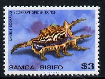 SAMOA - 1978 - Spider Conch Shell - Perf Single Stamp - Mint Never Hinged