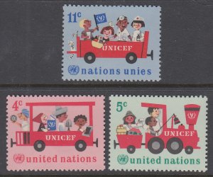 UN New York 161-163 MNH VF