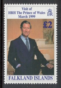 FALKLAND ISLANDS 1999 £2 Royal Visit; Scott 728, SG 837; MNH