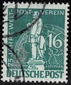 Germany 1949,Sc.#9N36 used Heinrich von Stephan (1831-1897)