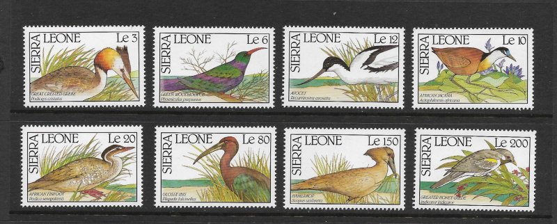 BIRDS - SIERRA LEONE #1233-40 MNH