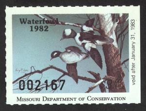#5, Missouri State Duck stamp, SCV $45