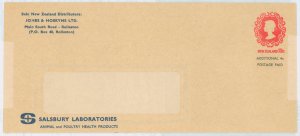 New Zealand  1988 10c + 4c STO envelope, very clean