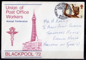 Great Britain 1972 UNION OF POST OFFICE WORKERS BLACKPOOL'72 COVER