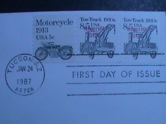 UNITED STATES-1987 SC#2129a TOW TRUCK-OVPT, FIRST DAY COVER-MNH: VERY FINE