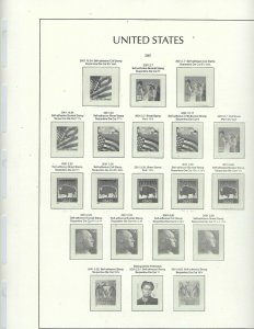 US LIGHTHOUSE HINGELESS PAGES 2000-04/2005-09 RED BINDER -NO DUST COVER GOLD USA