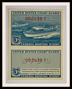 Mint Boating Stamp Complete MINT Never Hinged (Thumb Print on Gum)