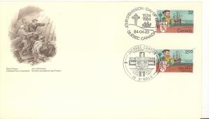 Canada Jaques Cartier FDC with Canada and France issues