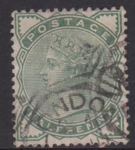 Great Britain 1880 QV 1/2d Green Sc#78 Used