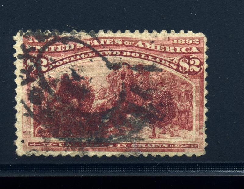 Scott 242 Columbian High Value Used Stamp (Stock 242-14)