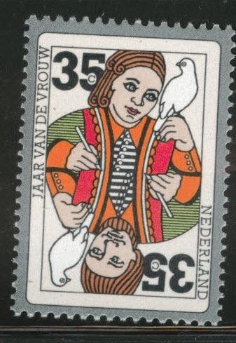 Netherlands Scott 532 MNH** 1975 Playing Card stamp