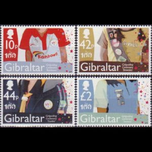 GIBRALTAR 2010 - Scott# 1247-50 Girl Guides Set of 4 NH