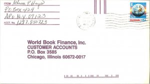 United States A.P.O.'s [25c] E Earth 1988 Air Force Postal Service, APO 09123...