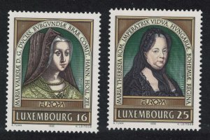 Luxembourg Famous Women Europa CEPT 2v 1996 MNH SC#944-945 SG#1423-1424