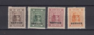 India Indore 1904 Service O/P Collection Of 4 MNH BP2354