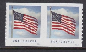 5053 Flag Coil Pair MNH
