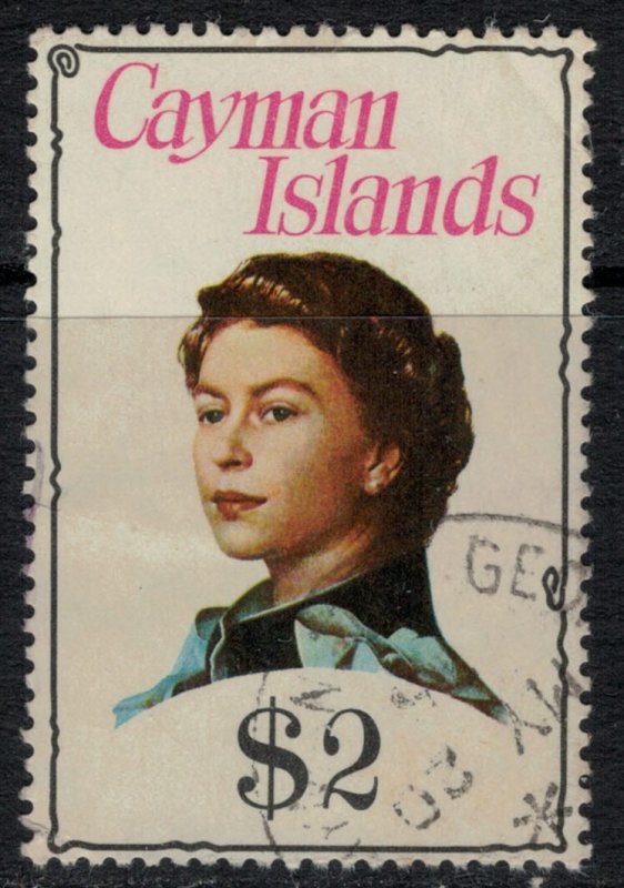 Cayman Is. #345  CV $10.00  Queen Elizabeth