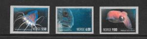 MARINE LIFE - NORWAY #1389-91 MNH