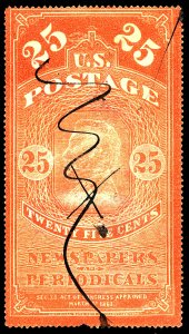 U.S. #PR7 USED CUT CANCEL