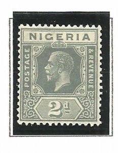 Album Treasures Nigeria Scott # 21  2p George V Mint Hinged