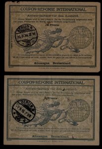 Germany 2 IRC (intl. reply coupon) 1916 Berlin/poor condition