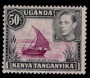 KENYA UGANDA TANGANYIKA GVI SG144b, 50c dull claret & black, M MINT. Cat £120.