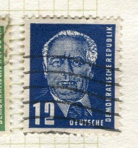 EAST GERMANY; 1950 early Pieck issue fine used 12pf. value