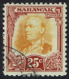 SARAWAK 1932 RAJA BROOKE 25C USED