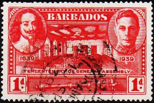 Barbados. 1939 1d S.G.258 Fine Used